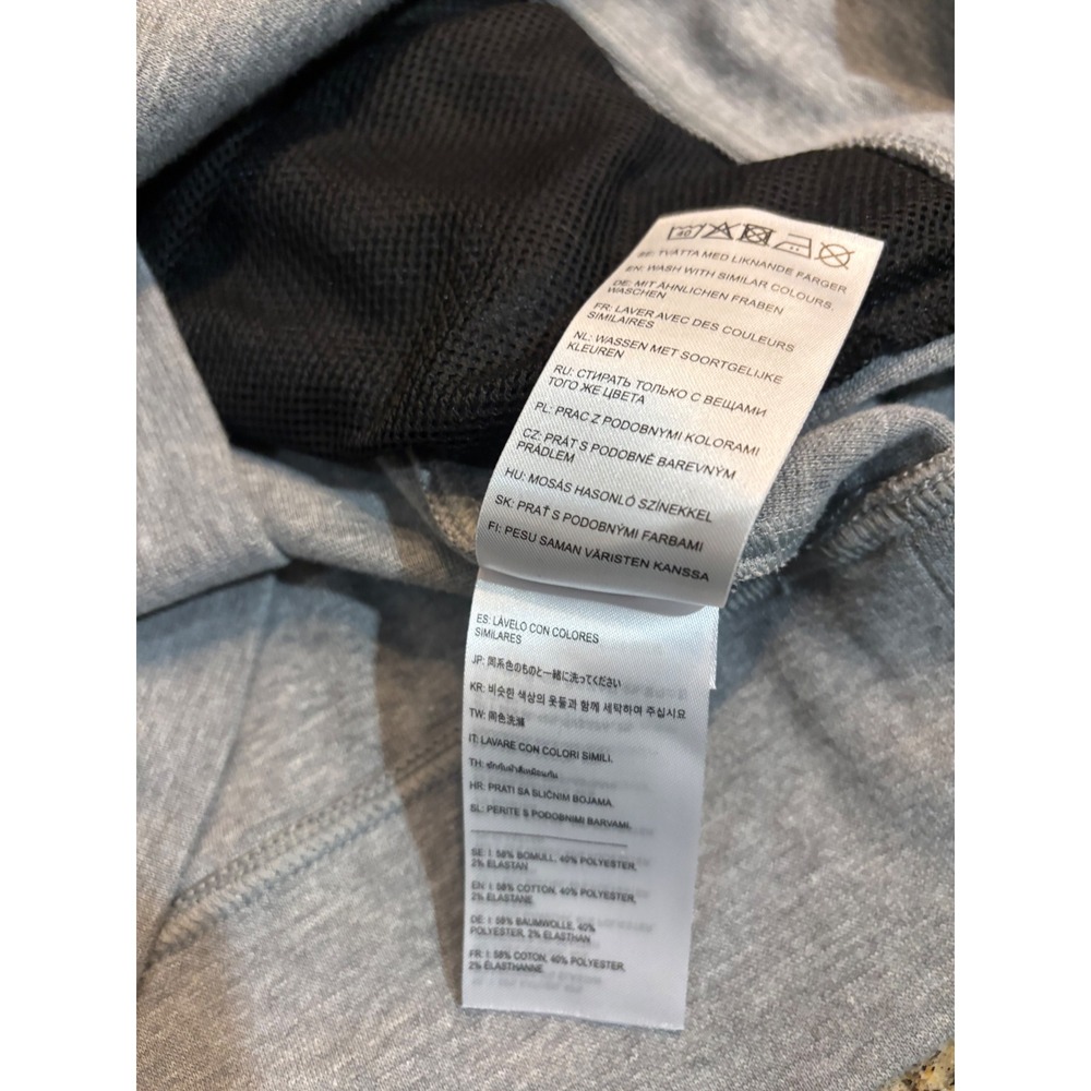 Fjallraven High Coast Hoodie Mens Medium Grey‎ 82258 Cotton Blend Pullover - Picture 7 of 8